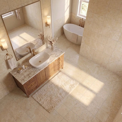 Jerusalem Light Honed Limestone Tiles 12x12