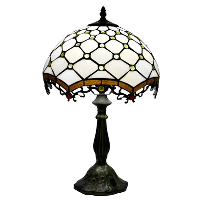 Jewel Roman Tiffany-Style Lamp Antique | Glass Tabletop