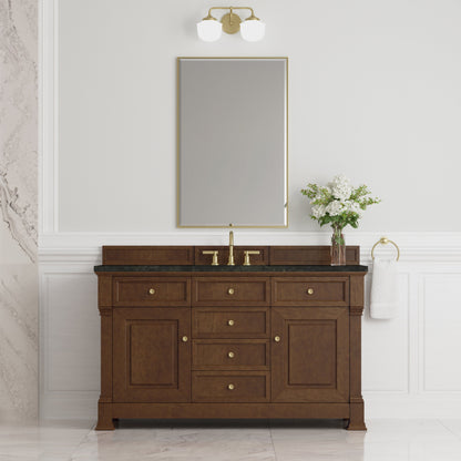 James Martin Brookfield 60" Single Bathroom Vanity, Honey Oak