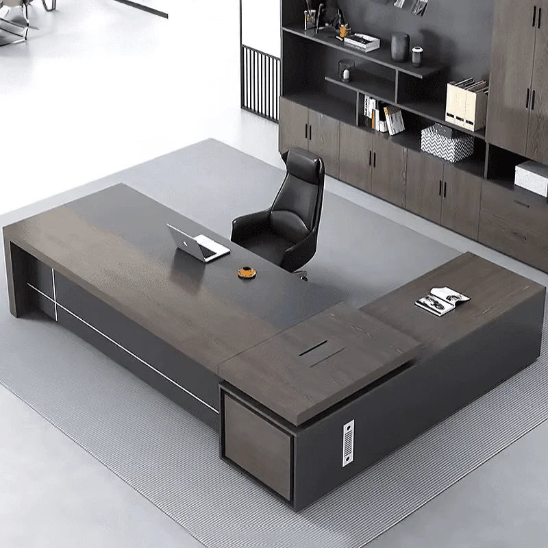 Carlaw · Modern L-Shaped Executive Desk