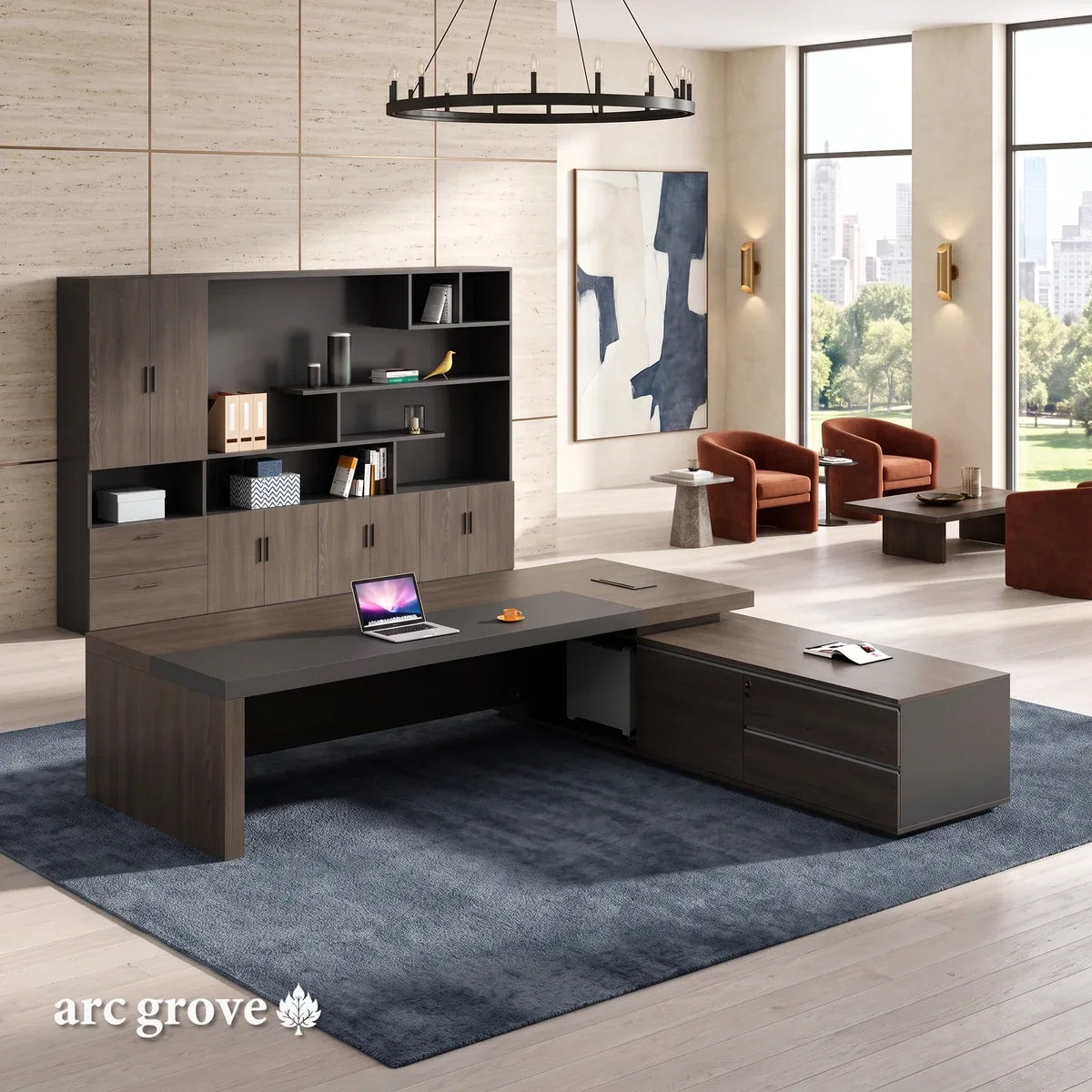 Carlaw · Modern L-Shaped Executive Desk