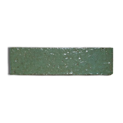 Joy Green Rustic Subway Glazed Terracotta Tiles 2 3/4x9 3/4