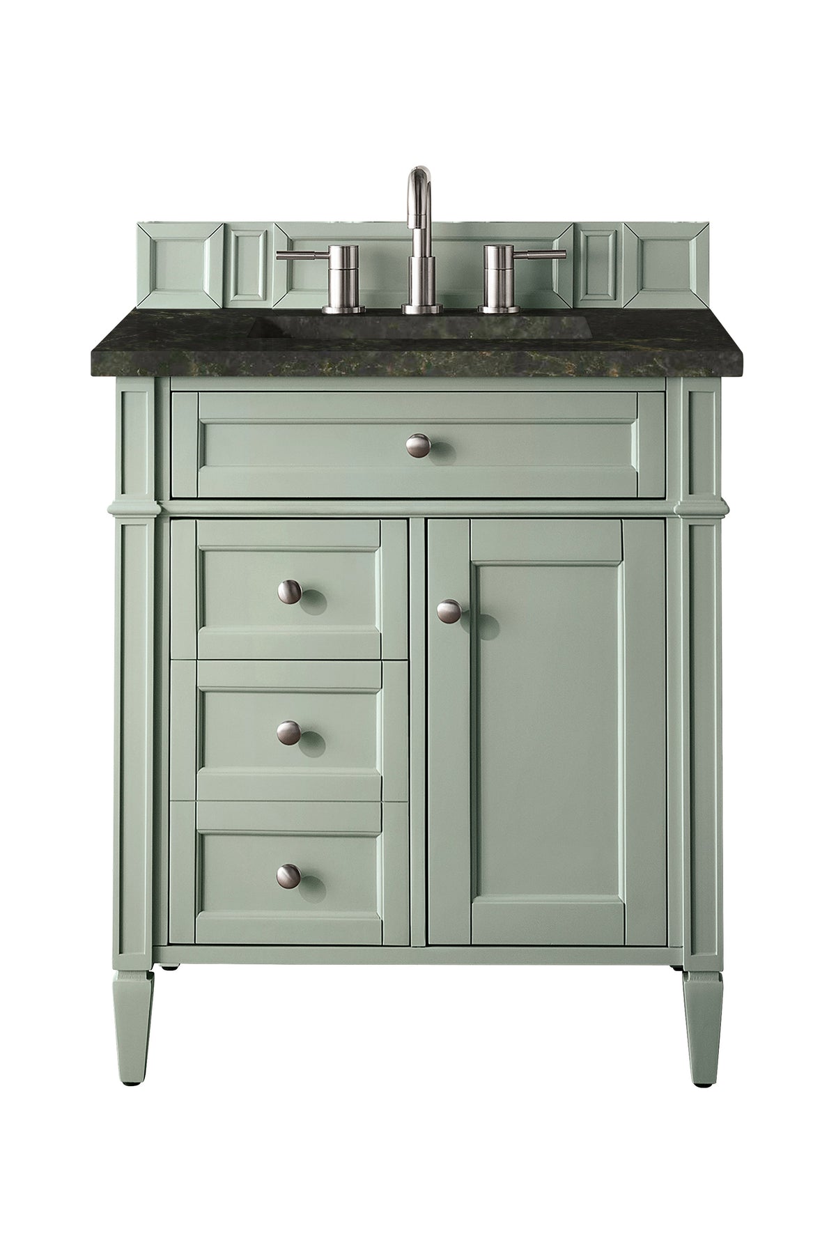 James Martin Brittany 30" Single Bathroom Vanity, Sage Green