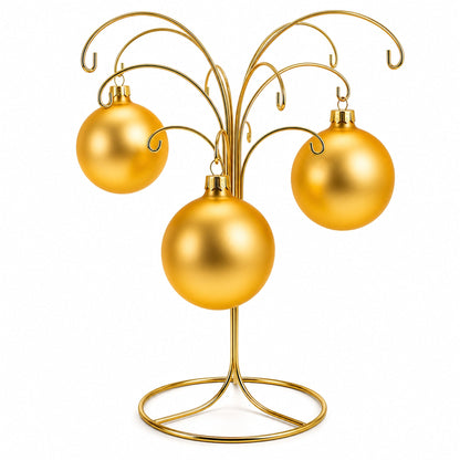 12-Arm Spiral Fountain Brass Gold Metal Ornament Stand Display 11.5 Inches (Taiwan)