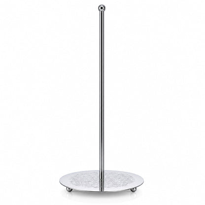 Ornate Silver Metal Rod Tree Topper Stand Display Stand 10 Inches (Taiwan)