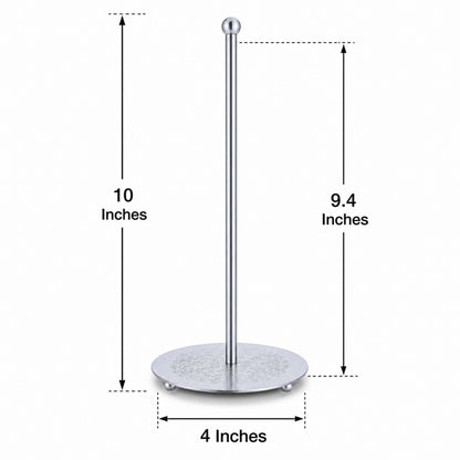 Ornate Silver Metal Rod Tree Topper Stand Display Stand 10 Inches (Taiwan)