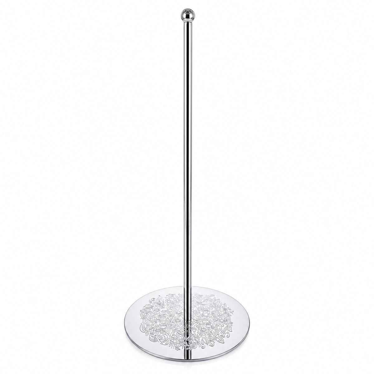 Ornate Silver Metal Rod Tree Topper Stand Display Stand 10 Inches (Taiwan)
