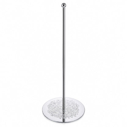 Ornate Silver Metal Rod Tree Topper Stand Display Stand 10 Inches (Taiwan)
