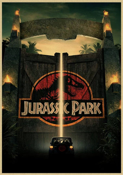 DecorBites™ Jurassic Park Dinosaur Canvas Wall Art