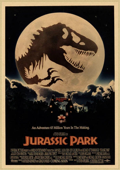 DecorBites™ Jurassic Park Dinosaur Canvas Wall Art