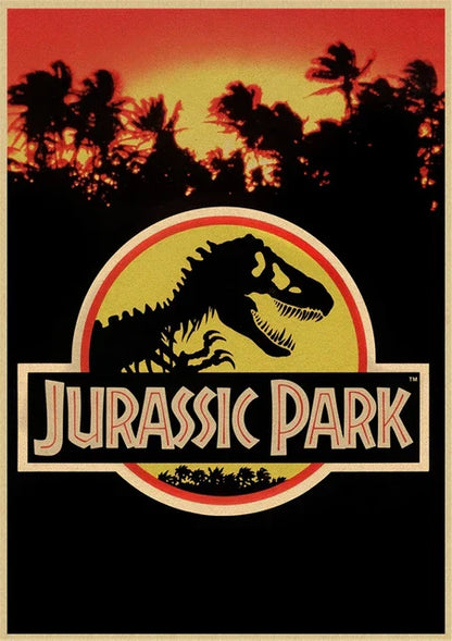 DecorBites™ Jurassic Park Dinosaur Canvas Wall Art