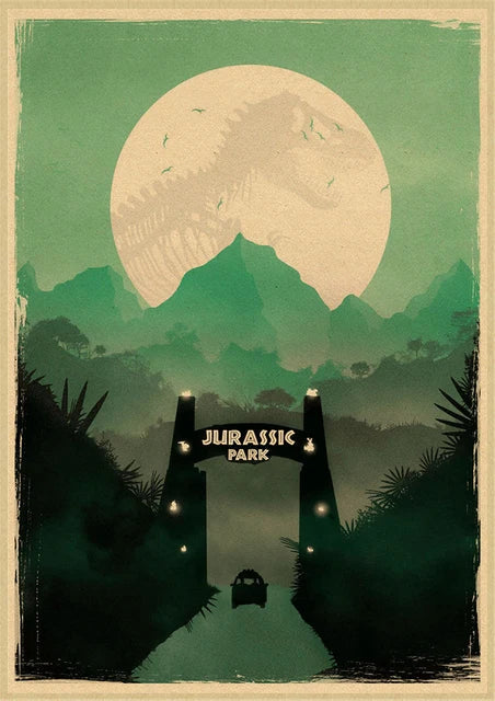 DecorBites™ Jurassic Park Dinosaur Canvas Wall Art