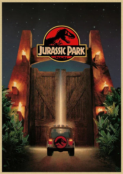 DecorBites™ Jurassic Park Dinosaur Canvas Wall Art