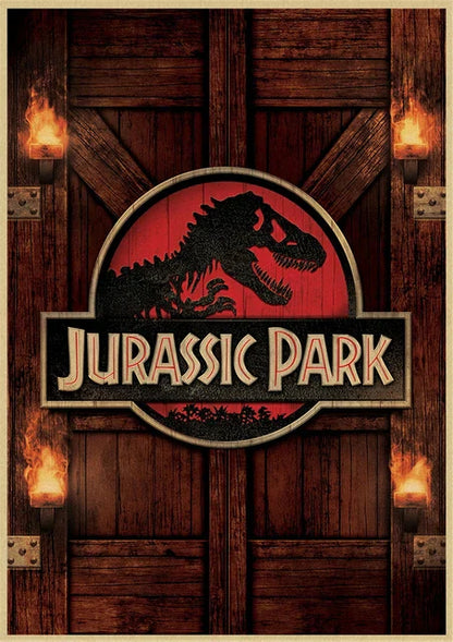 DecorBites™ Jurassic Park Dinosaur Canvas Wall Art