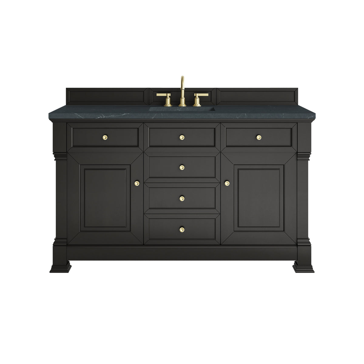 James Martin Brookfield 60" Single Bathroom Vanity, Black Onyx
