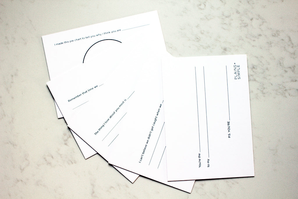SALE | Simply Said Just For Fun Postcard Set | 5 Cards | Plains + Simple