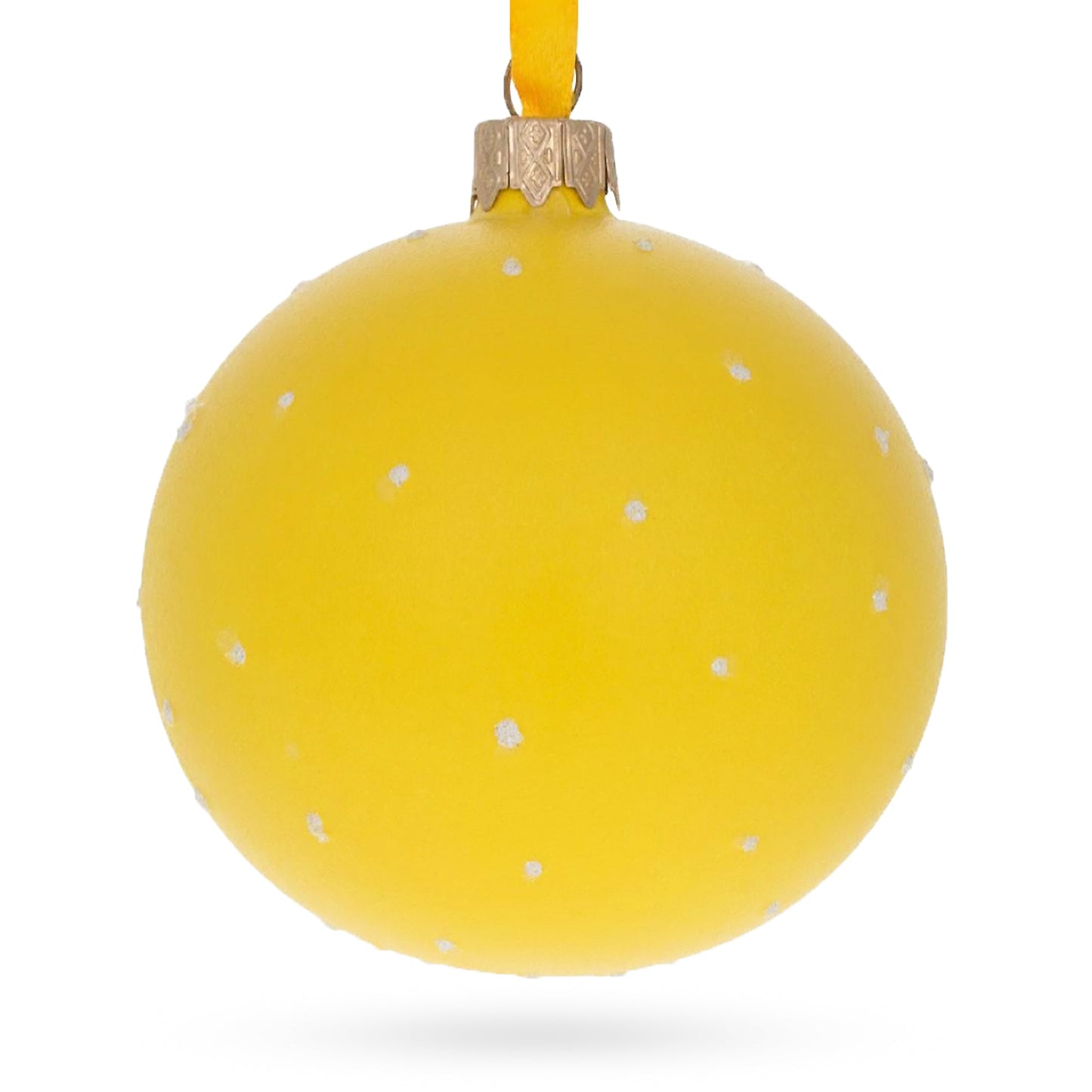 Cheeky Wink and Kiss Facial Expressions Glass Ball Christmas Ornament 3.25 Inches