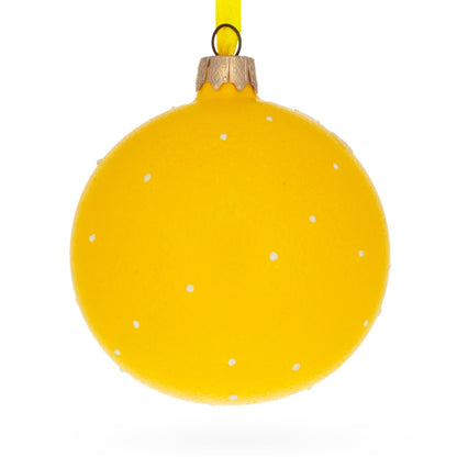 Sly Smirking Facial Expressions Glass Ball Christmas Ornament 3.25 Inches