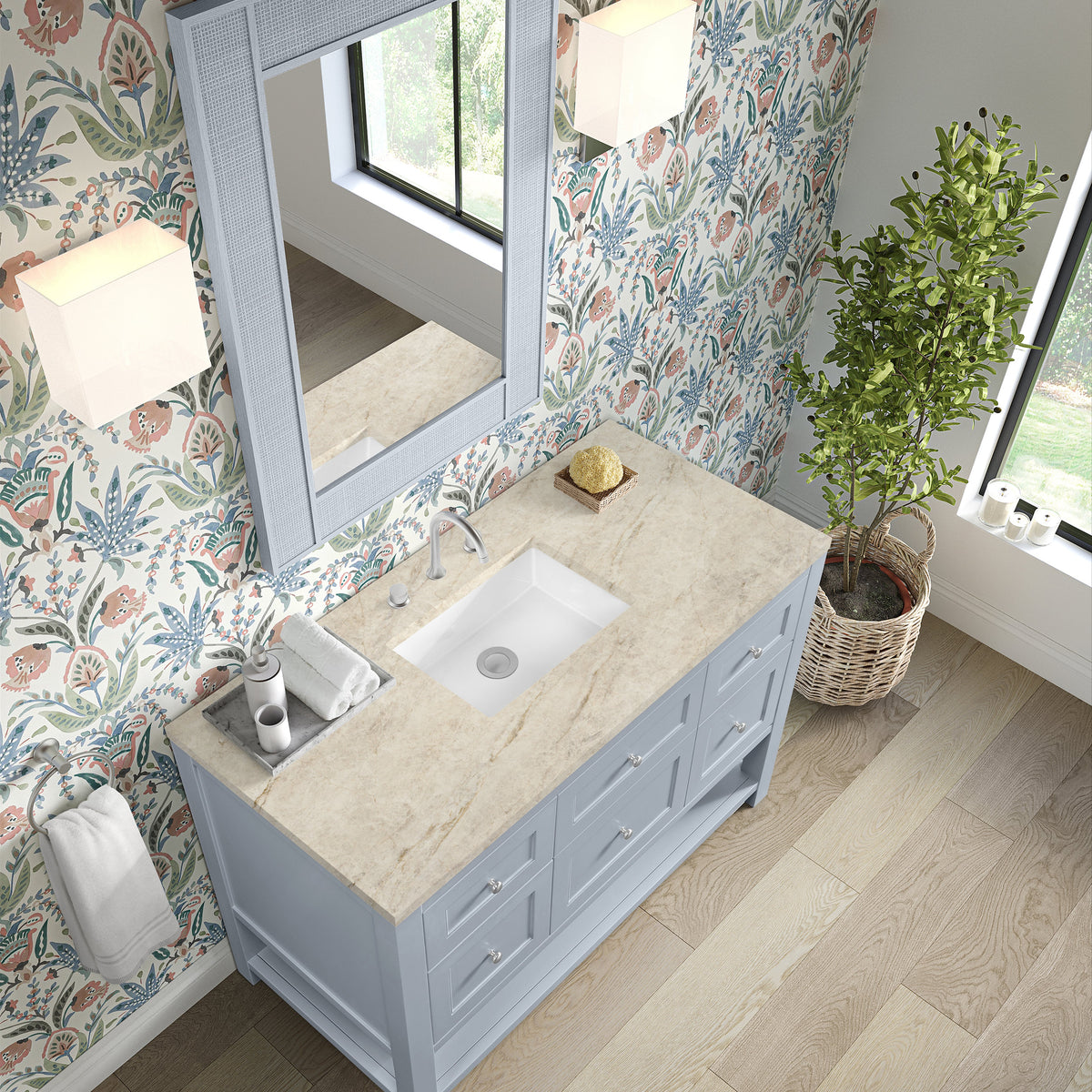 James Martin Breckenridge 48" Single Bathroom Vanity, Serenity Blue