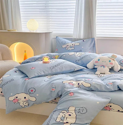 DecorBites™ Kawaii Cinnamoroll Bedding Set - Cute Cartoon Dorm Decor