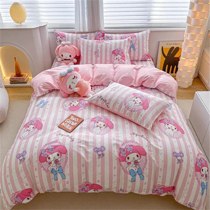 DecorBites™ Kawaii Cinnamoroll Bedding Set - Cute Cartoon Dorm Decor