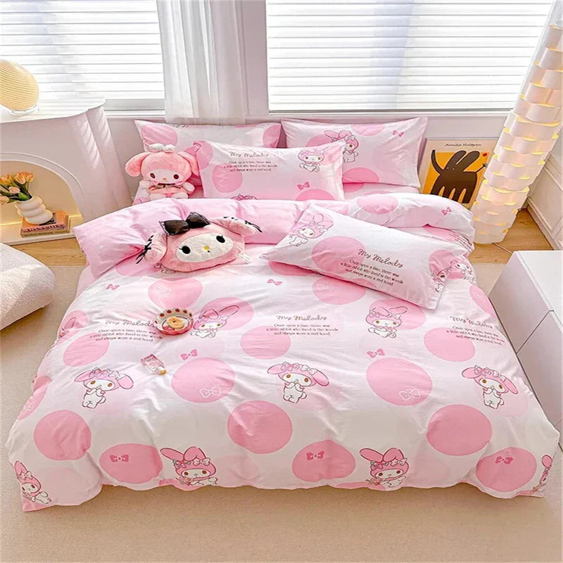 DecorBites™ Kawaii Cinnamoroll Bedding Set - Cute Cartoon Dorm Decor