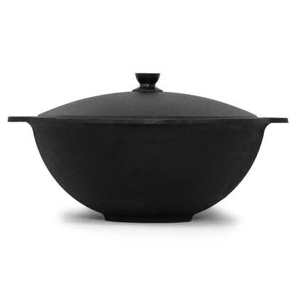 Dutch Oven Pot with Lid 16 L (16.9 Quarts) - Cast Iron Dutch Oven - Uzbek Kazan Cast Iron - Cast Iron Cookware Set – Premium Camping Cookware