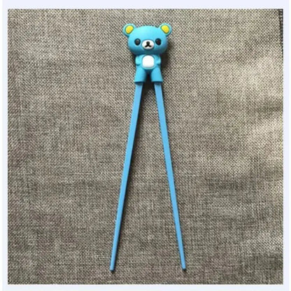 Kids bear panda cat learning chopsticks set dining room training gift