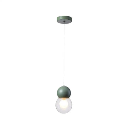 DecorBites™ Kids Bedside Pendulum Light - Gourd Shape, Milky Glass, Macaron Ceiling Pendant - Pink/Yellow/Blue