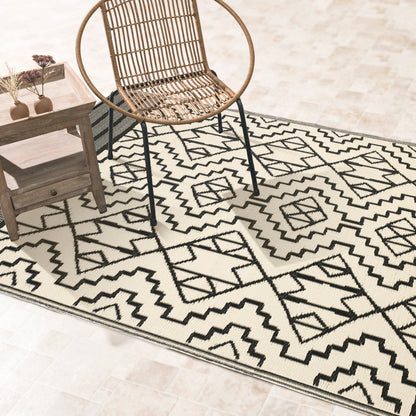 Kilimanjaro - Black Outdoor Rug for Patio FINAL SALE