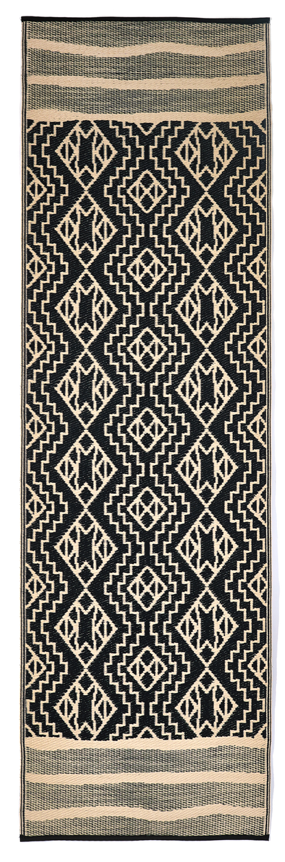 Kilimanjaro - Black Outdoor Rug for Patio FINAL SALE