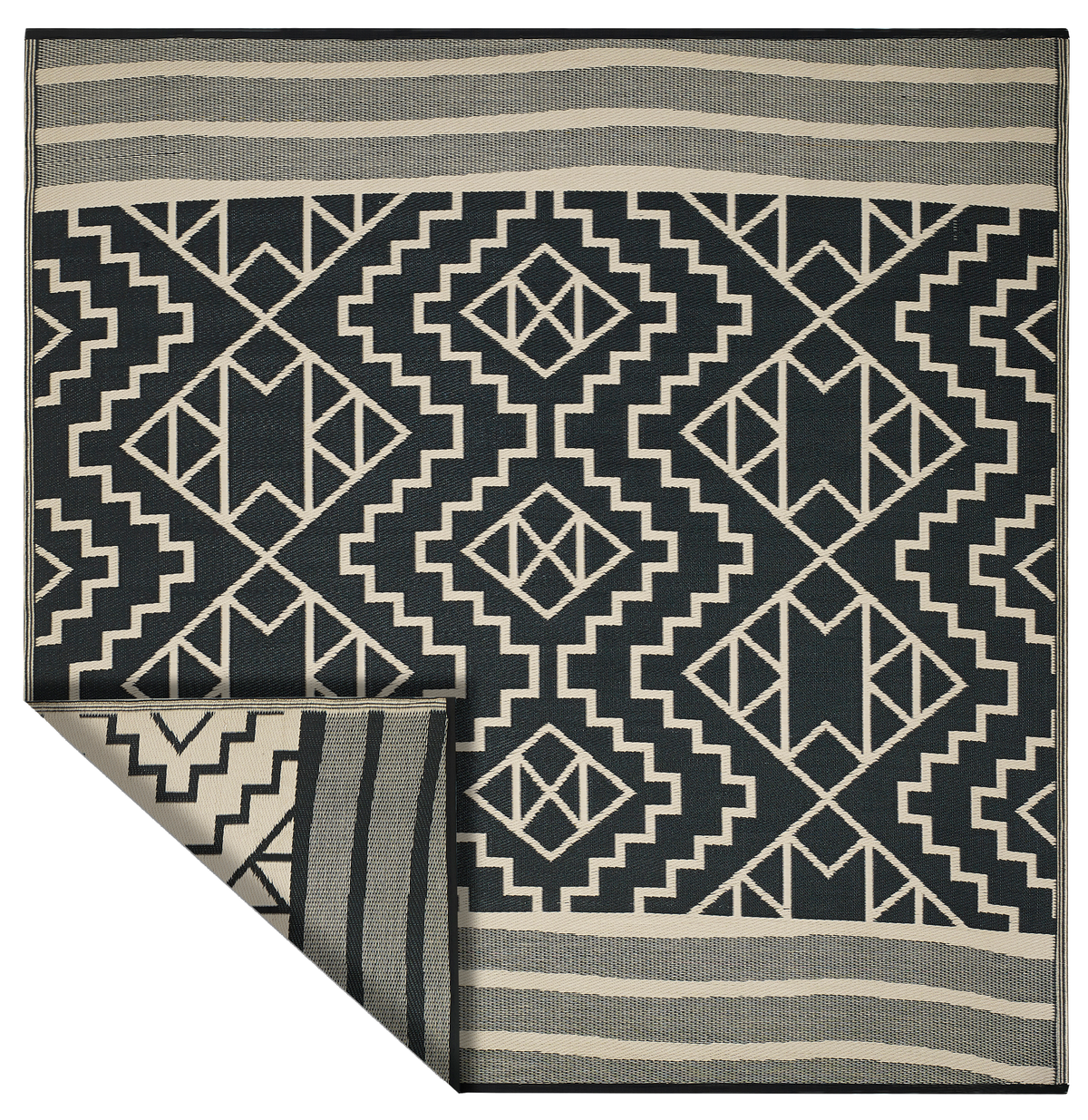 Kilimanjaro - Black Outdoor Rug for Patio
