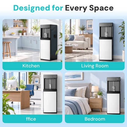 Kismile 4 in 1 Water Cooler Dispenser with Ice Maker