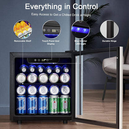 Kismile 48 Can Beverage Refrigerator 58036RWC0