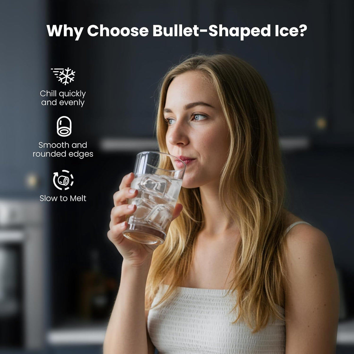 Kismile Clear Square Ice Cubes Maker 58003RIM0