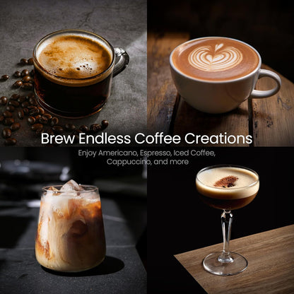 Kismile Espresso Coffee Maker Machine 20 Bar, with Milk Frother Steam Wand CM8032
