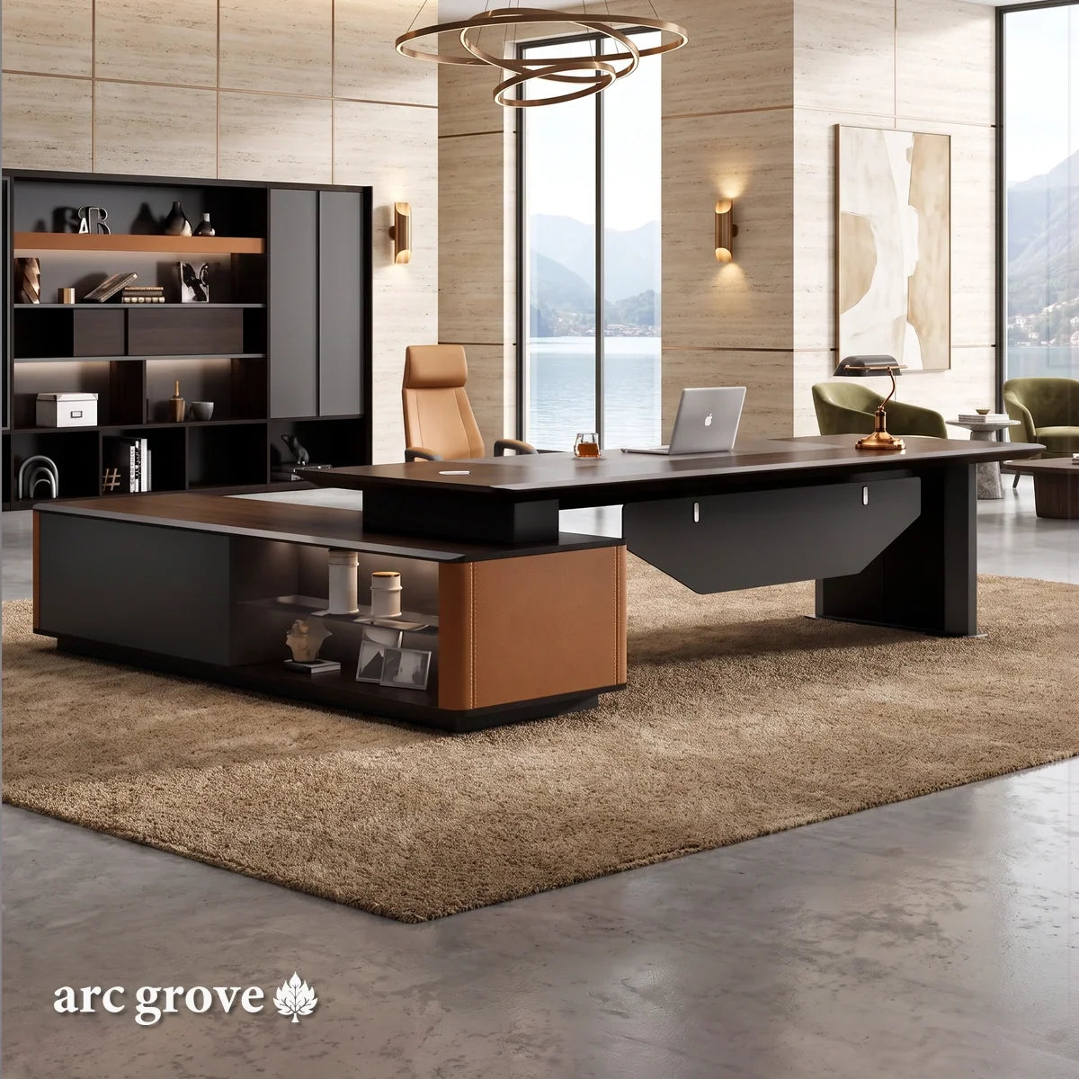 Kitley · Modern L-Shaped Executive Desk
