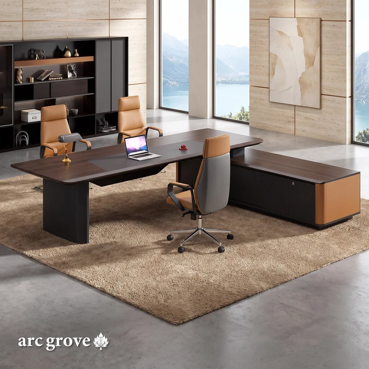 Kitley · Modern L-Shaped Executive Desk