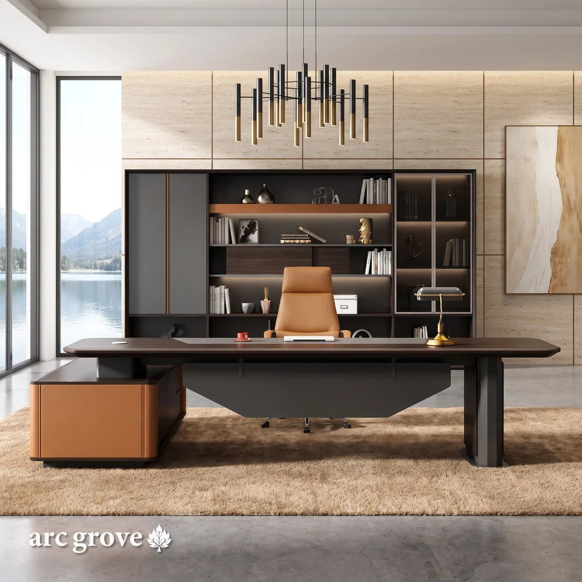 Kitley · Modern L-Shaped Executive Desk
