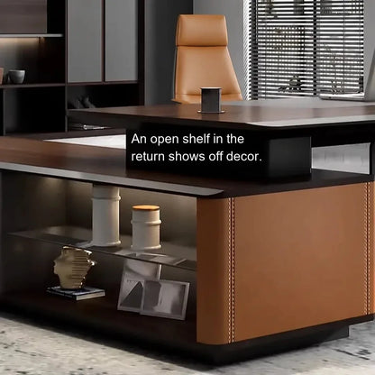 Kitley · Modern L-Shaped Executive Desk
