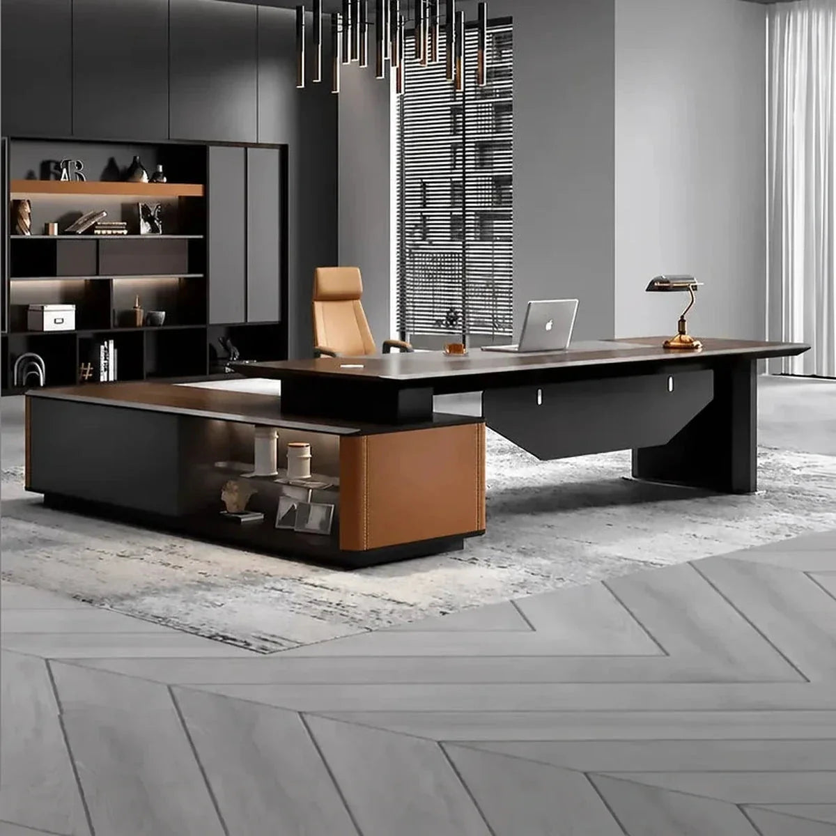 Kitley · Modern L-Shaped Executive Desk