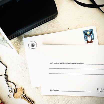 SALE | Simply Said Just For Fun Postcard Set | 5 Cards | Plains + Simple