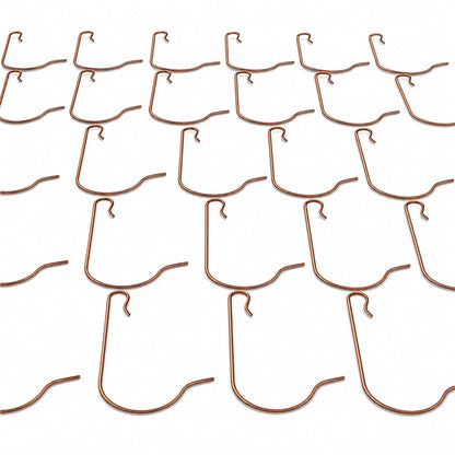 30 Heavy Duty Copper Tone Christmas Ornaments Hooks 2.4 Inches