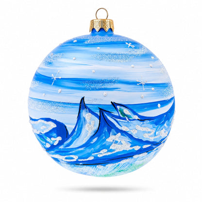 Glass Ball Christmas Ornament 4 Inches