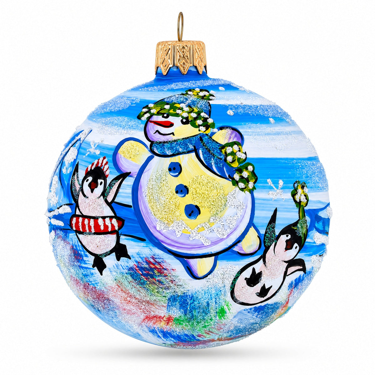Glass Ball Christmas Ornament 3.25 Inches