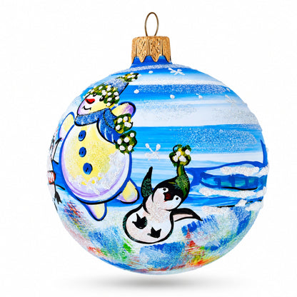 Glass Ball Christmas Ornament 3.25 Inches