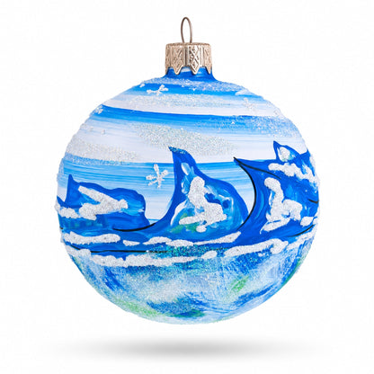 Glass Ball Christmas Ornament 3.25 Inches