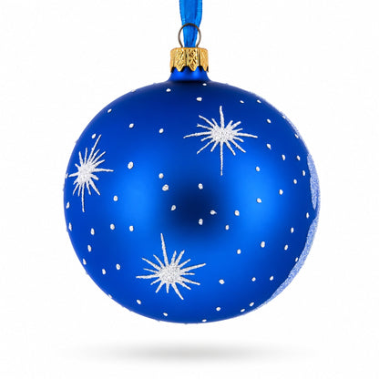 Statue of Liberty, New York Glass Ball Christmas Ornament 4 Inches
