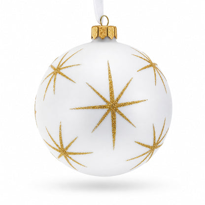 Statue of Liberty at Night, New York Glass Ball Christmas Ornament 4 Inches