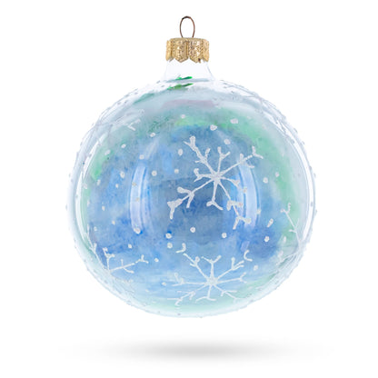 Girl with Candy Cane Glass Ball Christmas Ornament 4 Inches